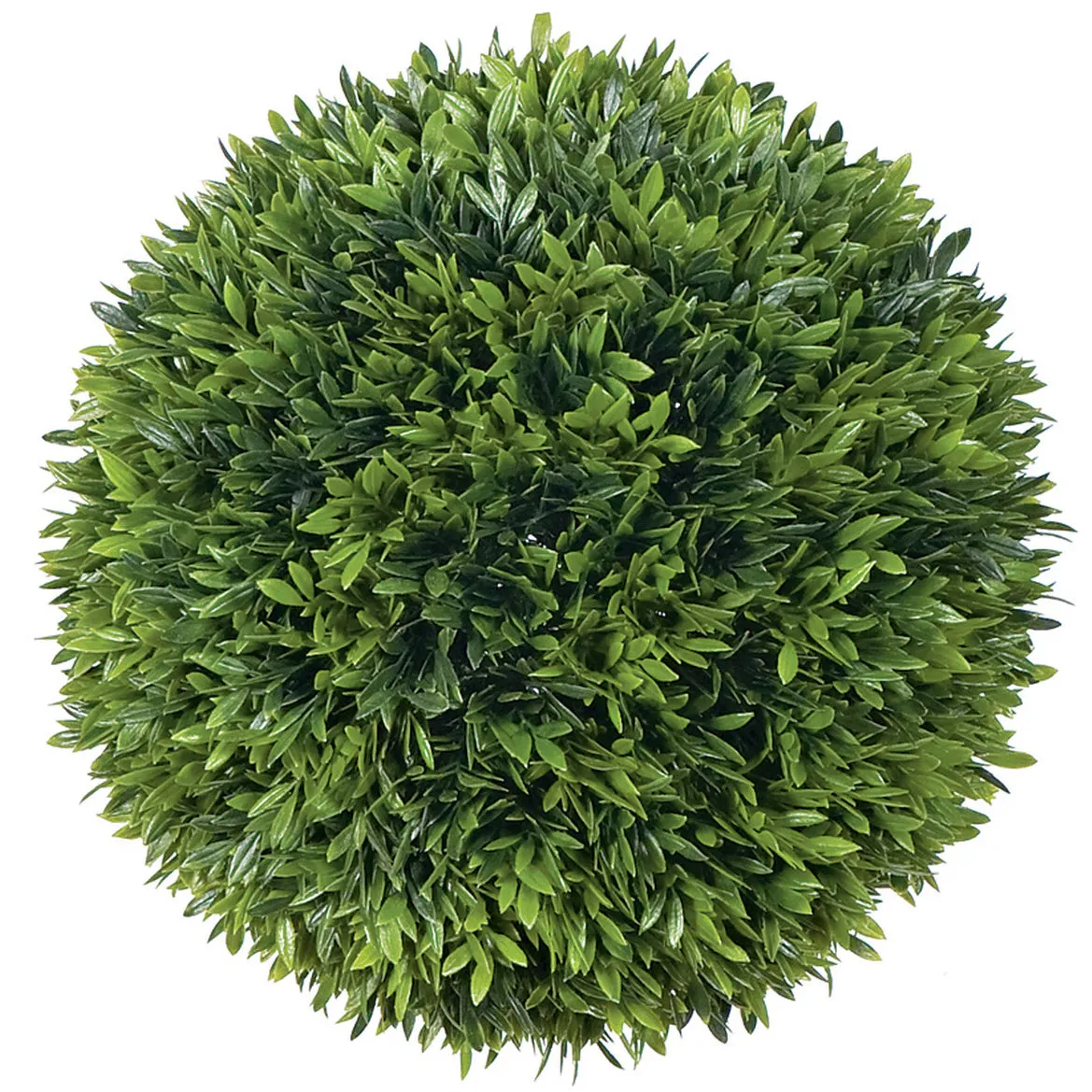 10" Artificial Podocarpus Ball-Shaped Topiary -Green (pack of 2)