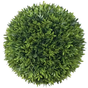 10" Artificial Podocarpus Ball-Shaped Topiary -Green (pack of 2)
