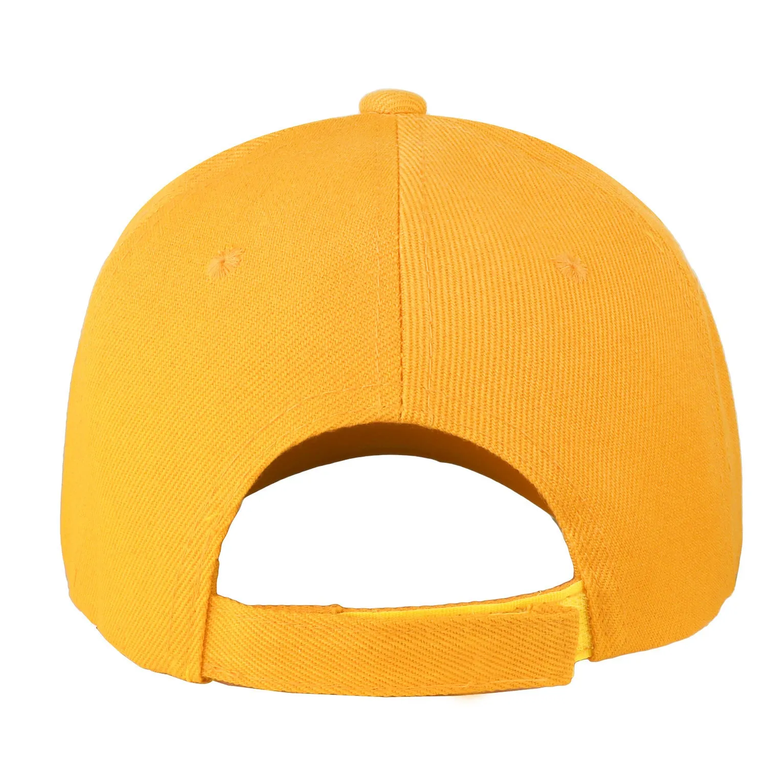 12-Pack Baseball Dad Cap Velcro Strap Adjustable Size - Gold