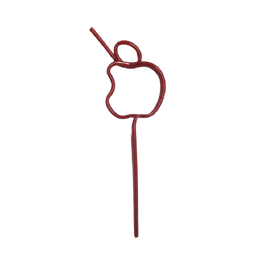 Apple Straw - Red