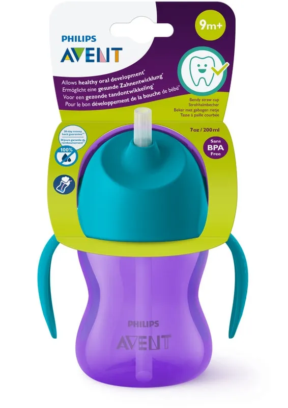 Avent Bendy Straw Cup (9m ) 200ml
