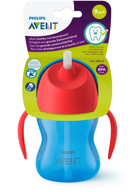 Avent Bendy Straw Cup (9m ) 200ml