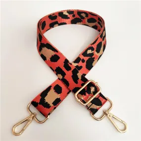 Bag Strap - Orange Leopard
