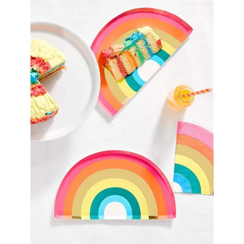 Birthday Brights Rainbow Shaped Napkins