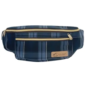 Blue Tartan Plaid Fanny Pack