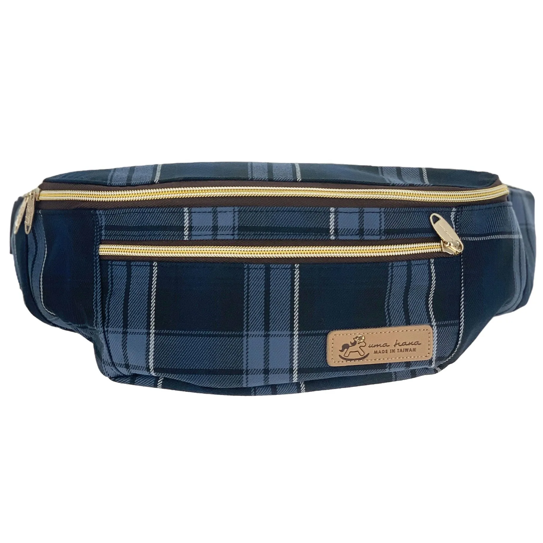 Blue Tartan Plaid Fanny Pack