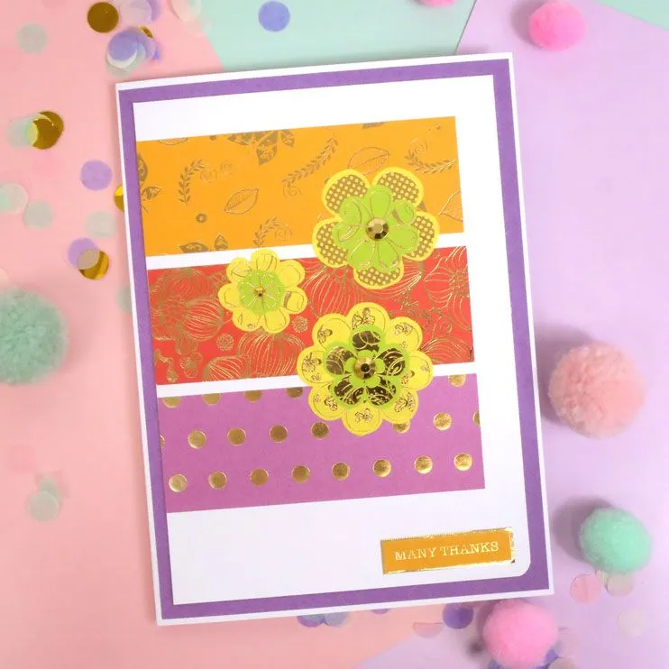 Bold & Bright Stickables A5 Self-Adhesive Foiled Papers