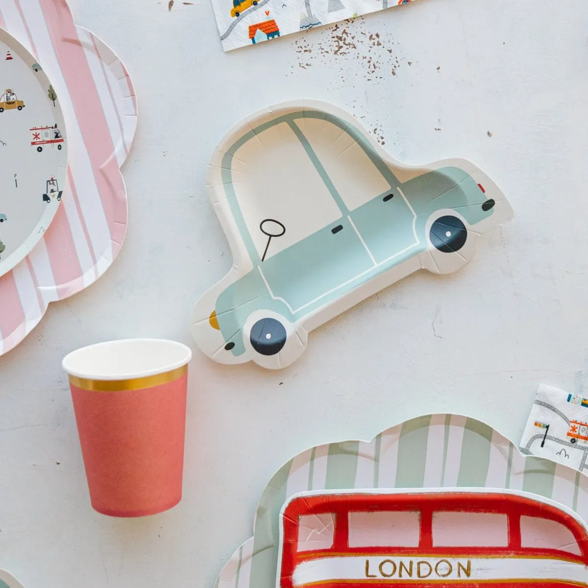 CAR SHAPED DESSERT PLATES