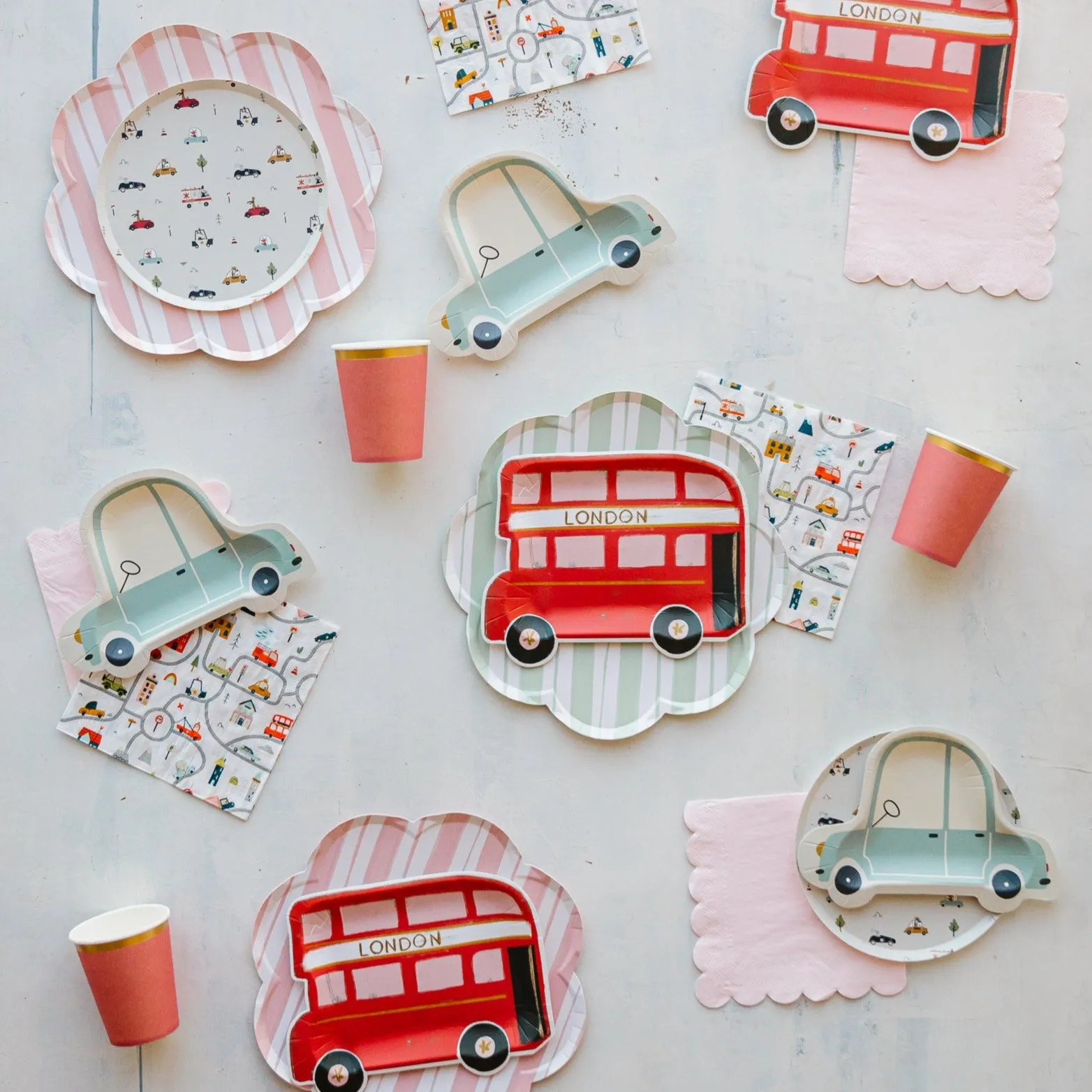 CAR SHAPED DESSERT PLATES