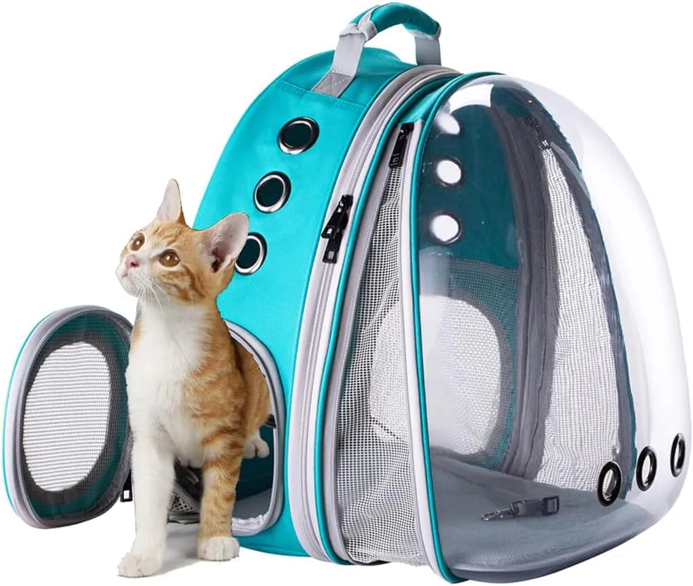 Cat Bubble Backpack with Fan