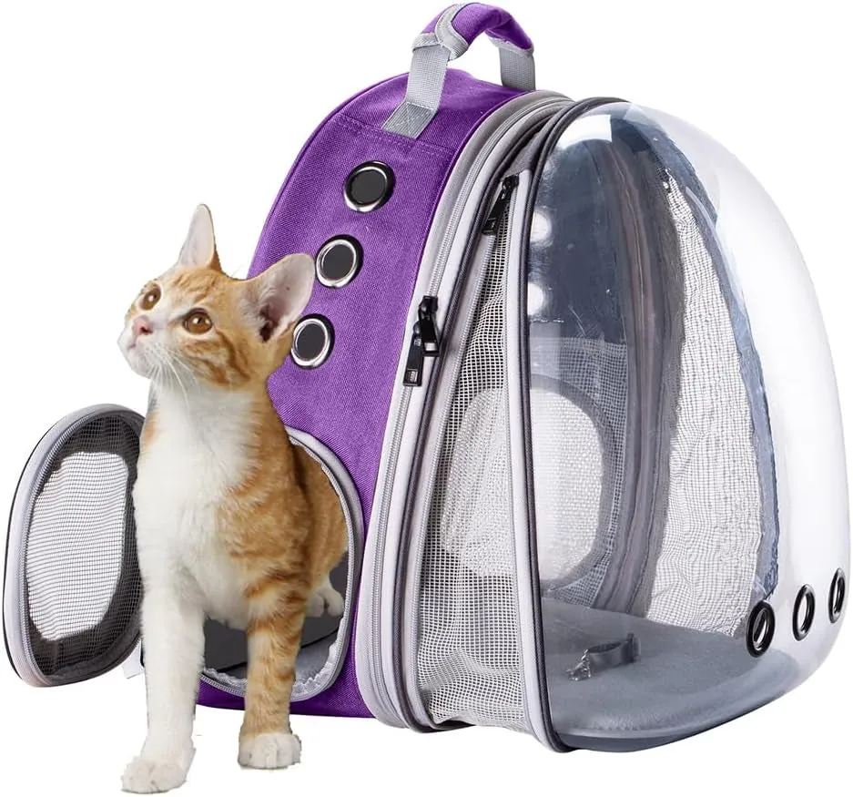 Cat Bubble Backpack with Fan