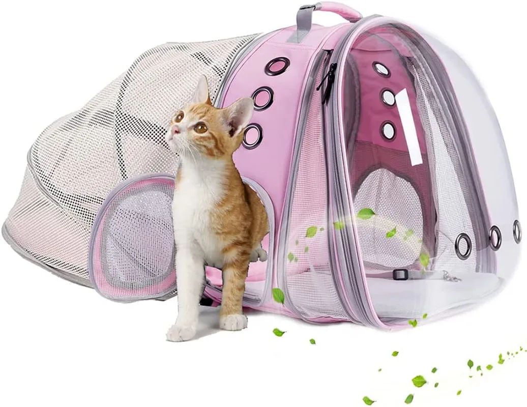 Cat Bubble Backpack with Fan