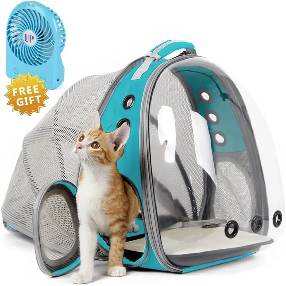 Cat Bubble Backpack with Fan