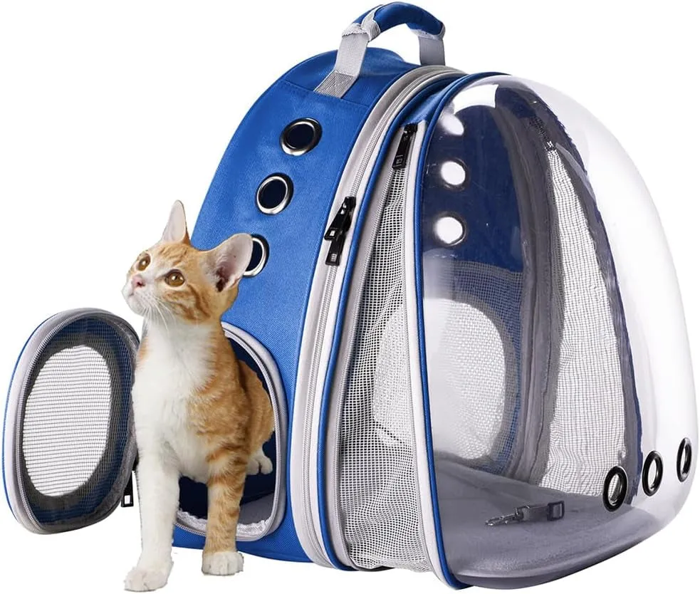 Cat Bubble Backpack with Fan