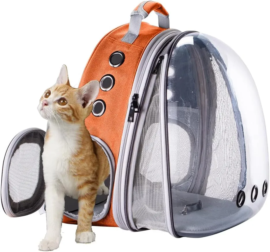Cat Bubble Backpack with Fan