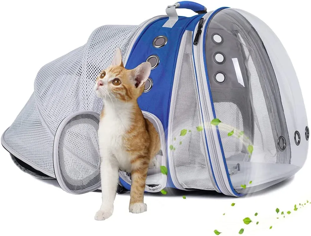 Cat Bubble Backpack with Fan
