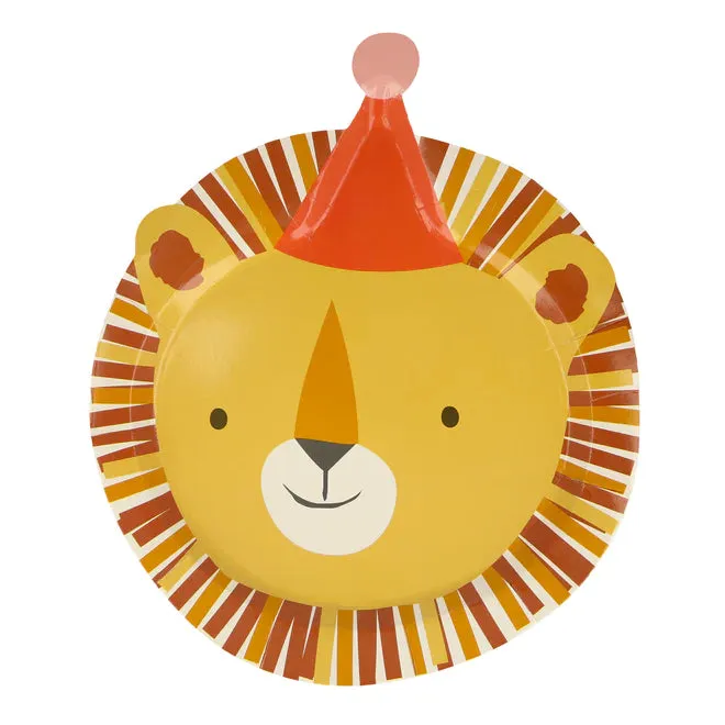 CIRCUS PARTY ANIMAL SHAPED PLATES