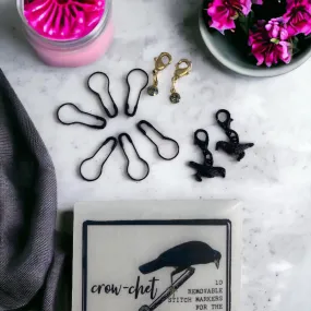 Crow-chet Stitch Marker Pack
