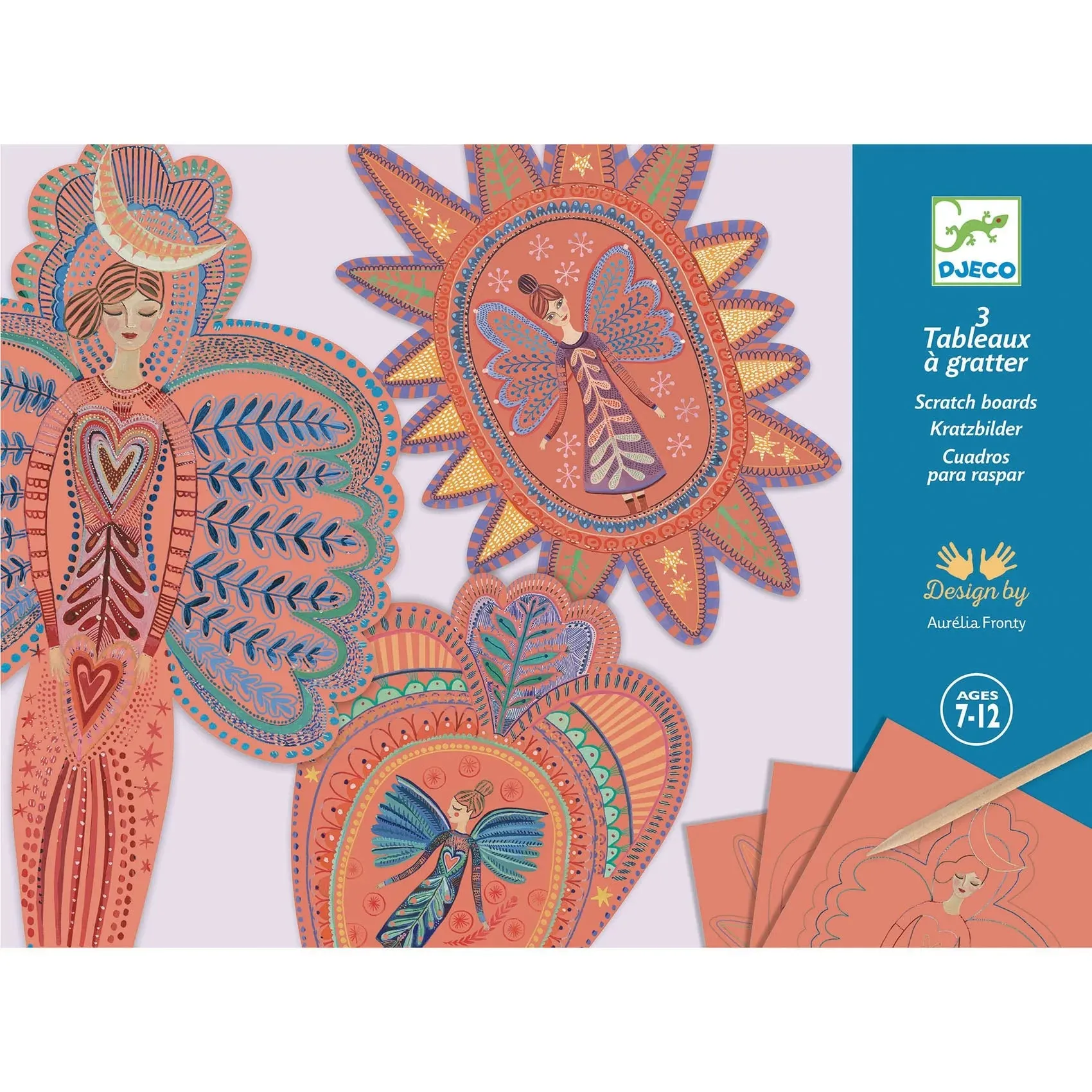 Djeco Scratch Card Activity Set: Angels
