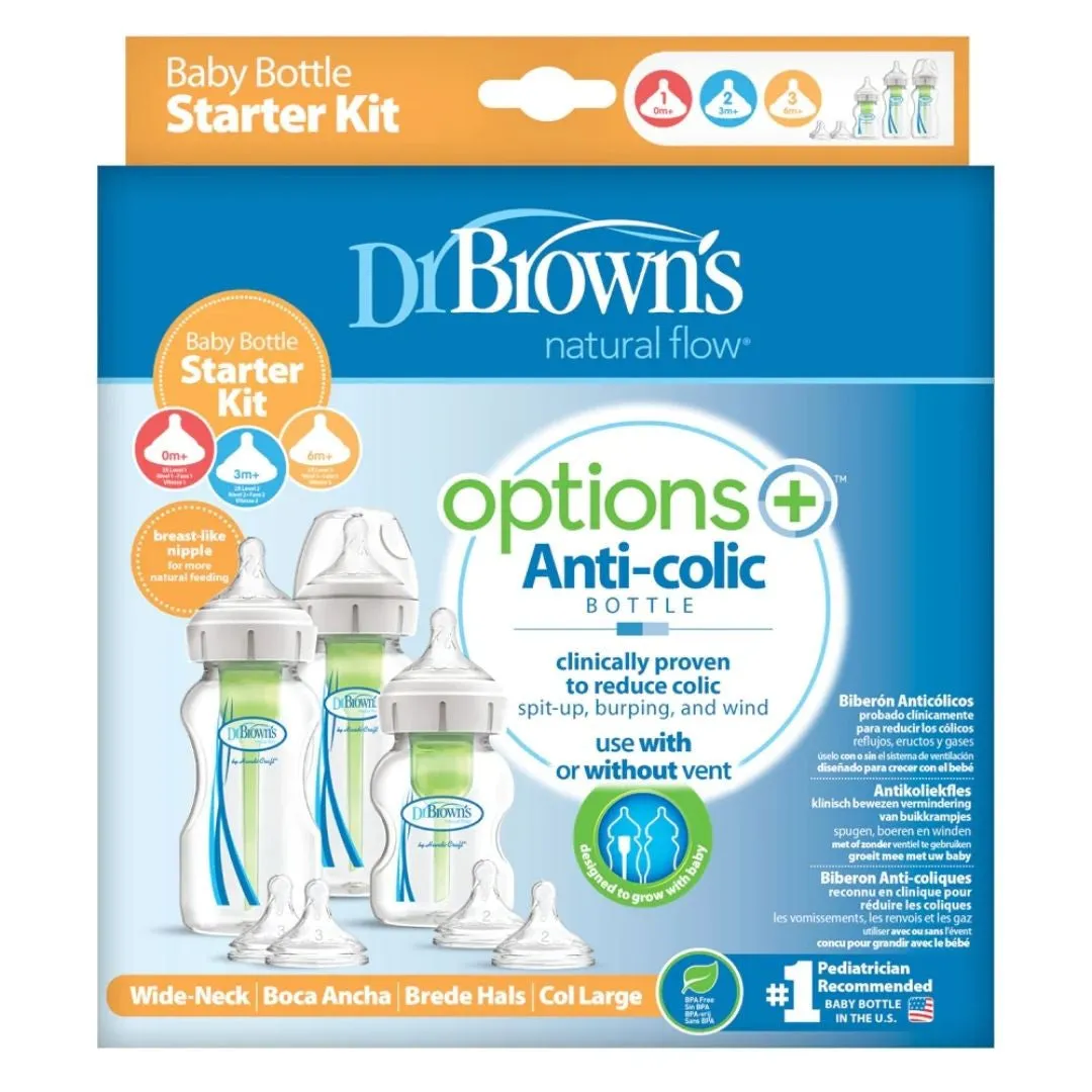 Dr. Brown's Options  Anti Colic Wide Neck Starter Set