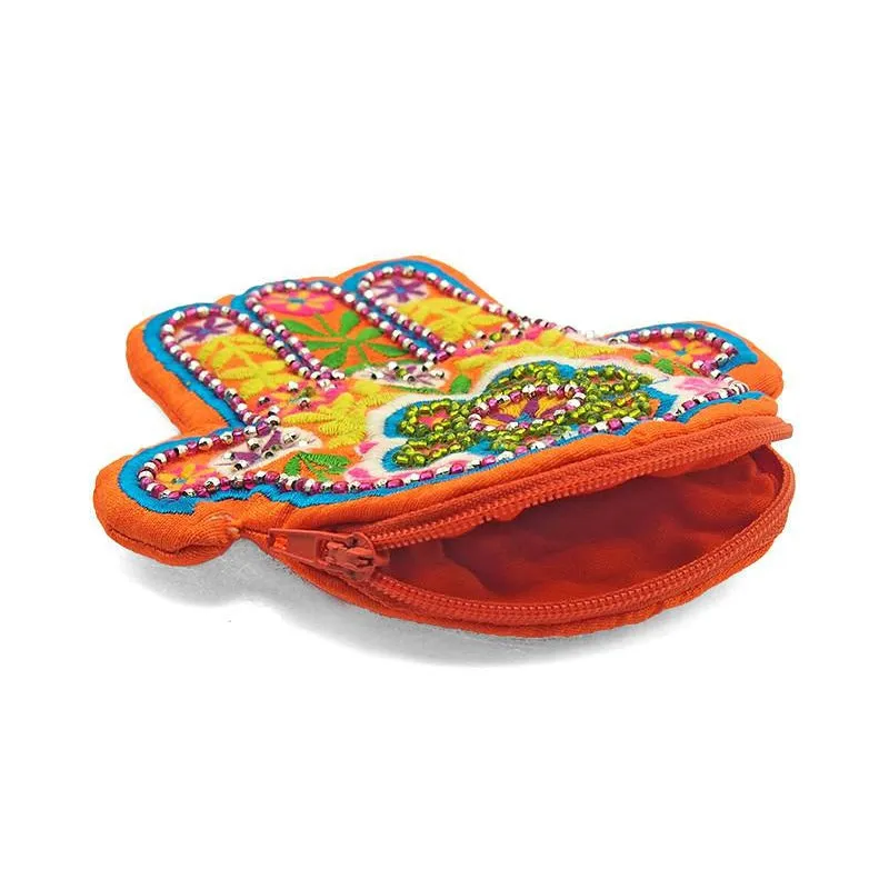 Embroidered Hamsa Coin Purse 4