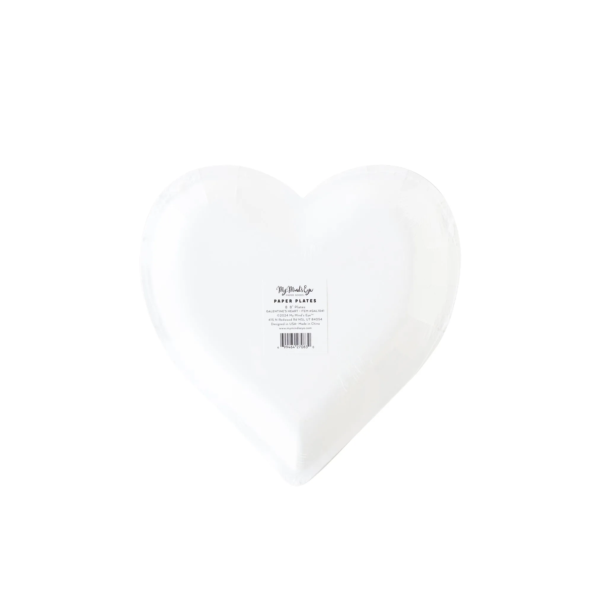 GAL1041 - Heart Happy Galentines Paper Plate
