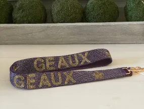 Game day Purple and Gold purse strap