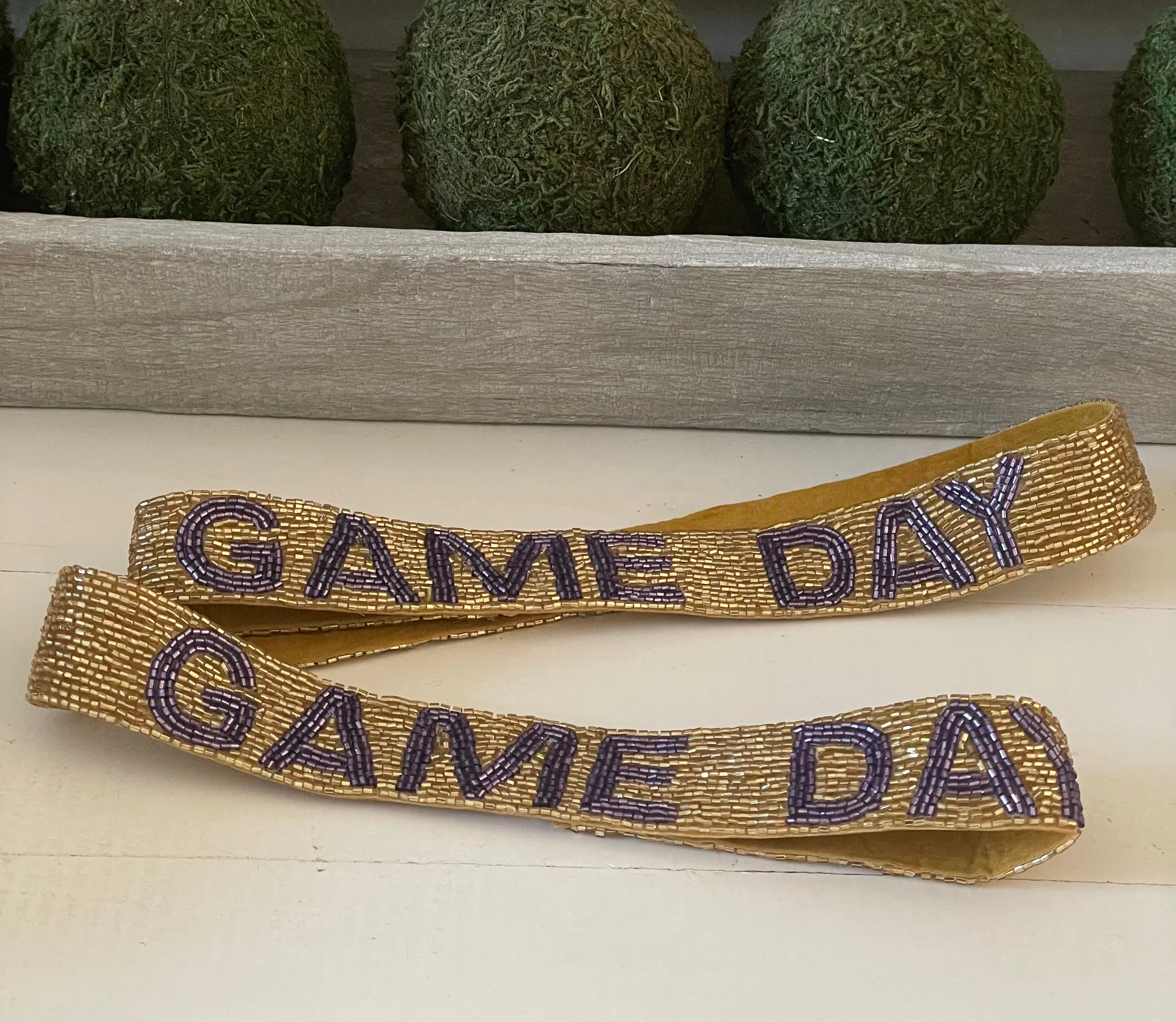 Game day Purple and Gold purse strap