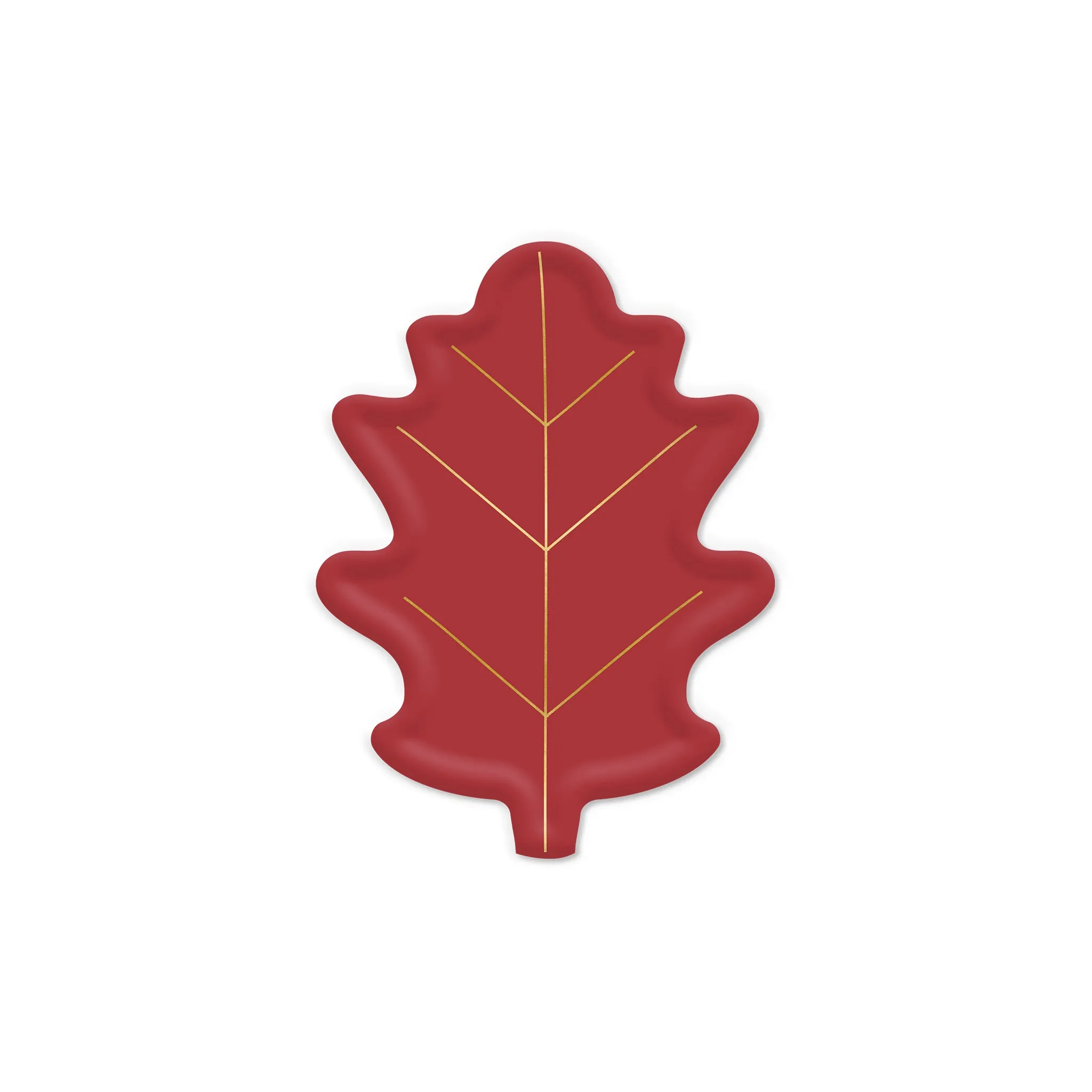 Gold Foiled Leaf Shaped 9" Paper Plates