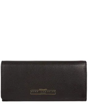 'Holly' Black Leather RFID Purse