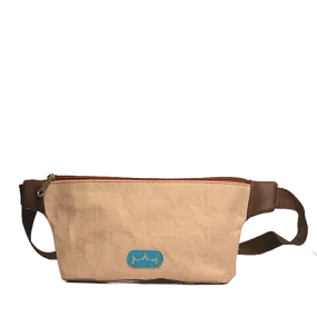 Jute - Leather Fanny Pack Unisex (Off-White)