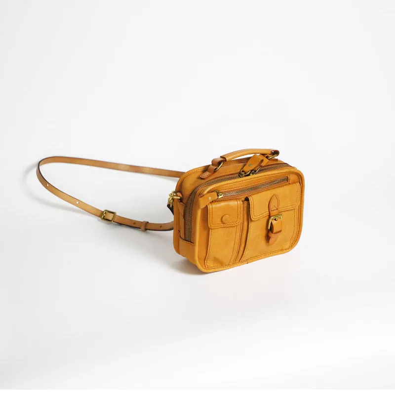 Ladies Small Leather Crossbody Purse Green Shoulder Bag