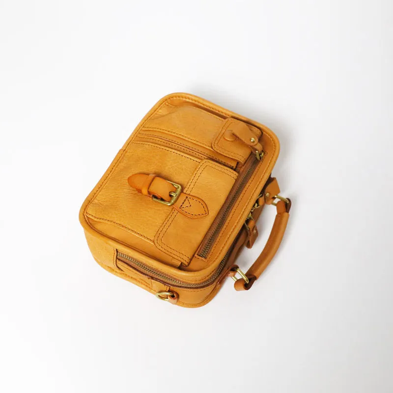Ladies Small Leather Crossbody Purse Green Shoulder Bag