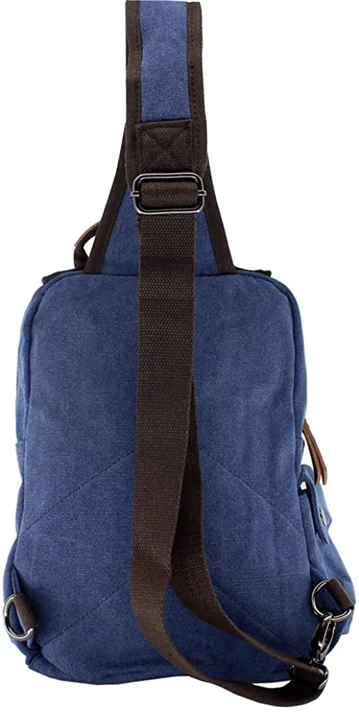 MROYALE™ Mini Sling Canvas Men's Chest Crossbody Shoulder Small Day Bag