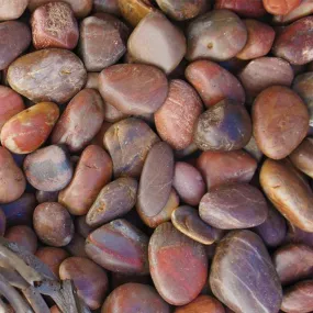Natural Pebbles Red Polished 10kg