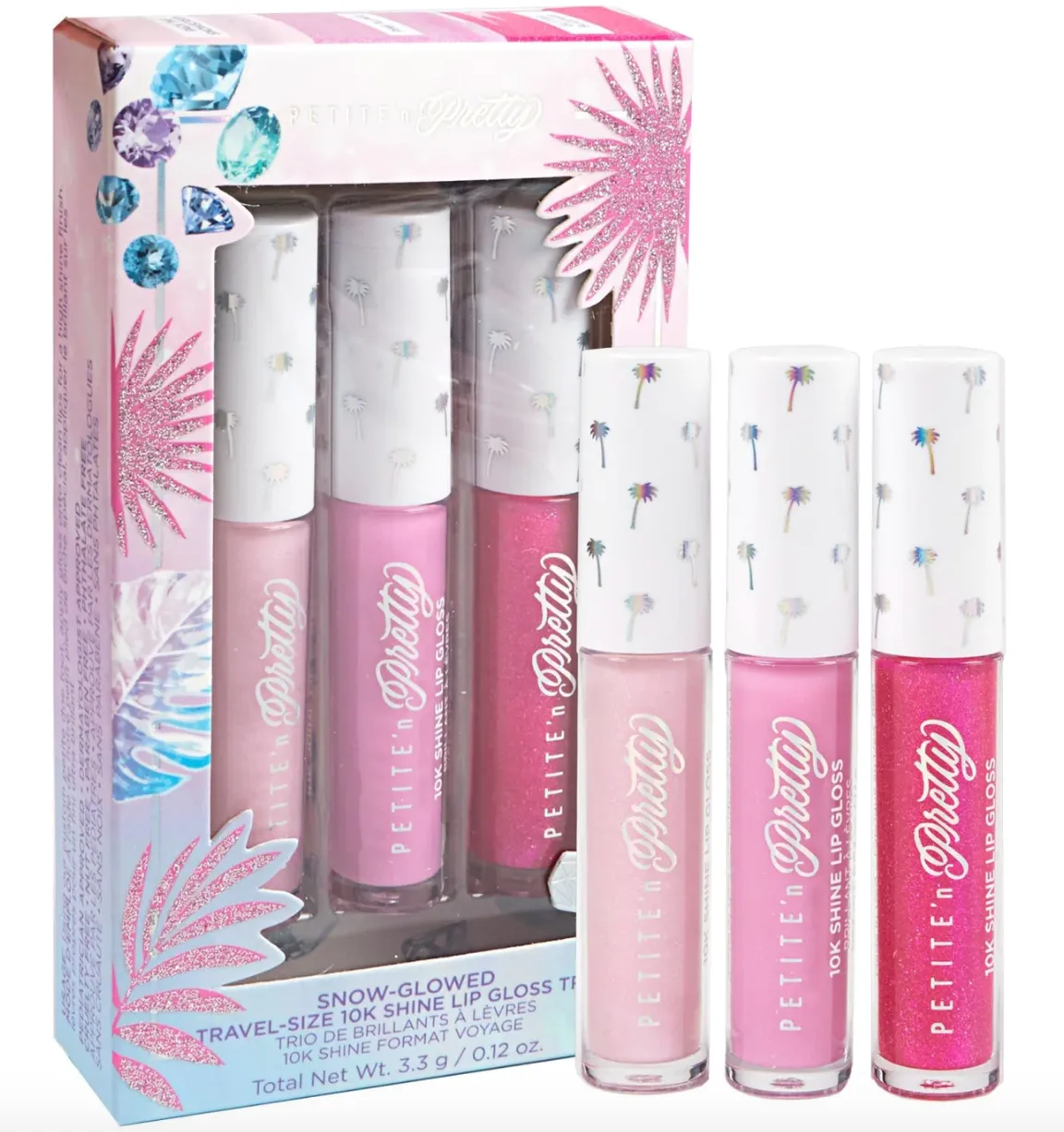 Petite 'n Pretty Snow Glowed 10k Shine Gloss Trio