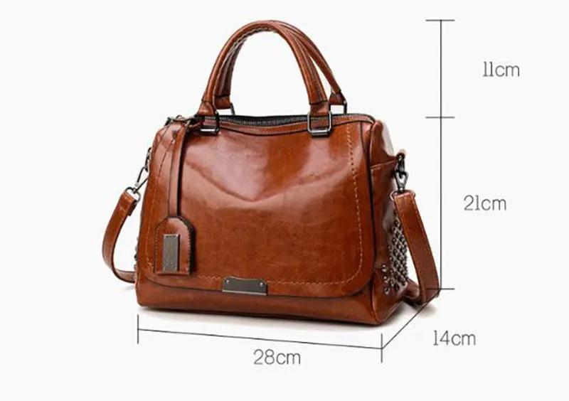 Rivet Design Shoulder Bag