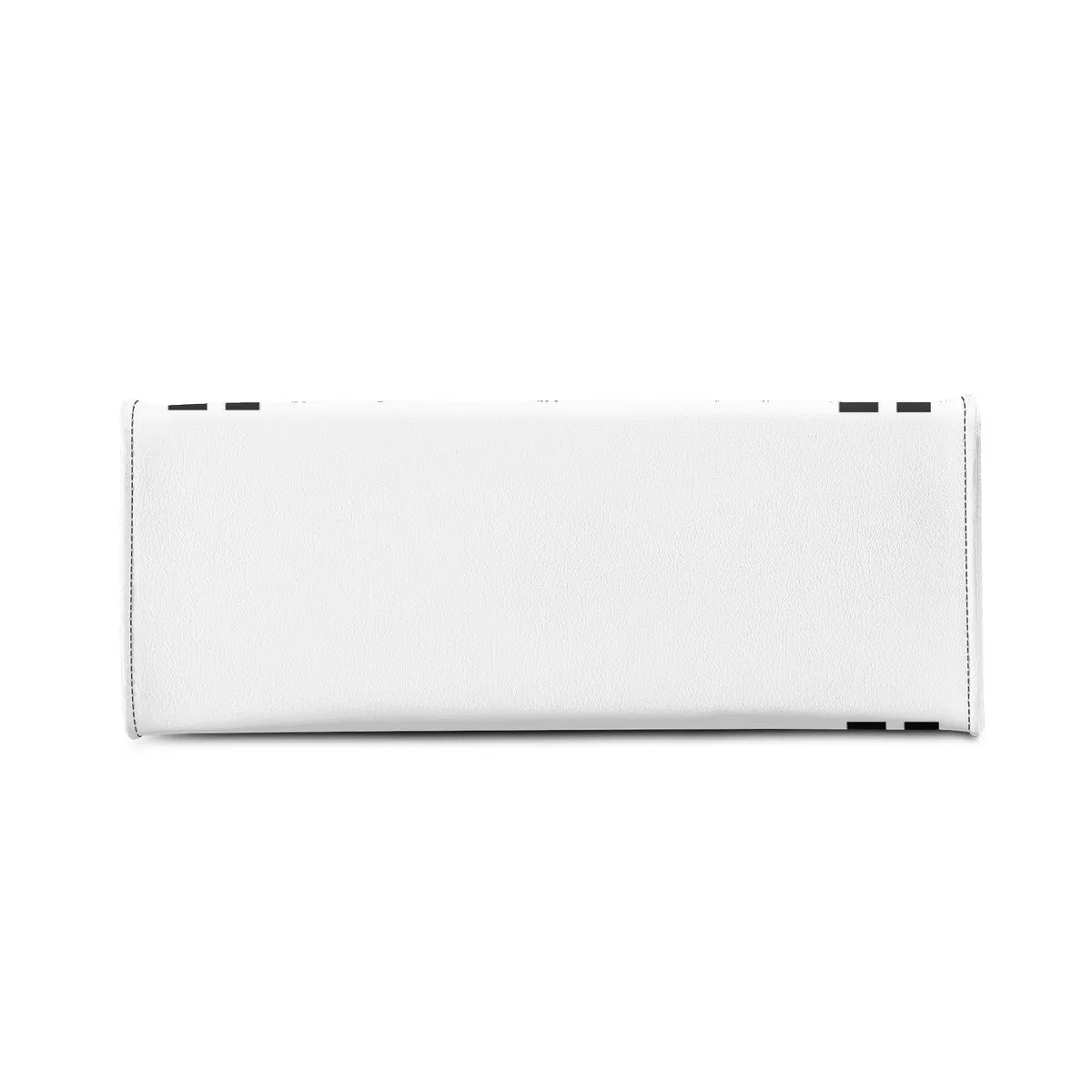 Royalty 24  Black Logo ,Stripes & White Multiple Sizes Upgraded Luxury Women PU Leather Handbag
