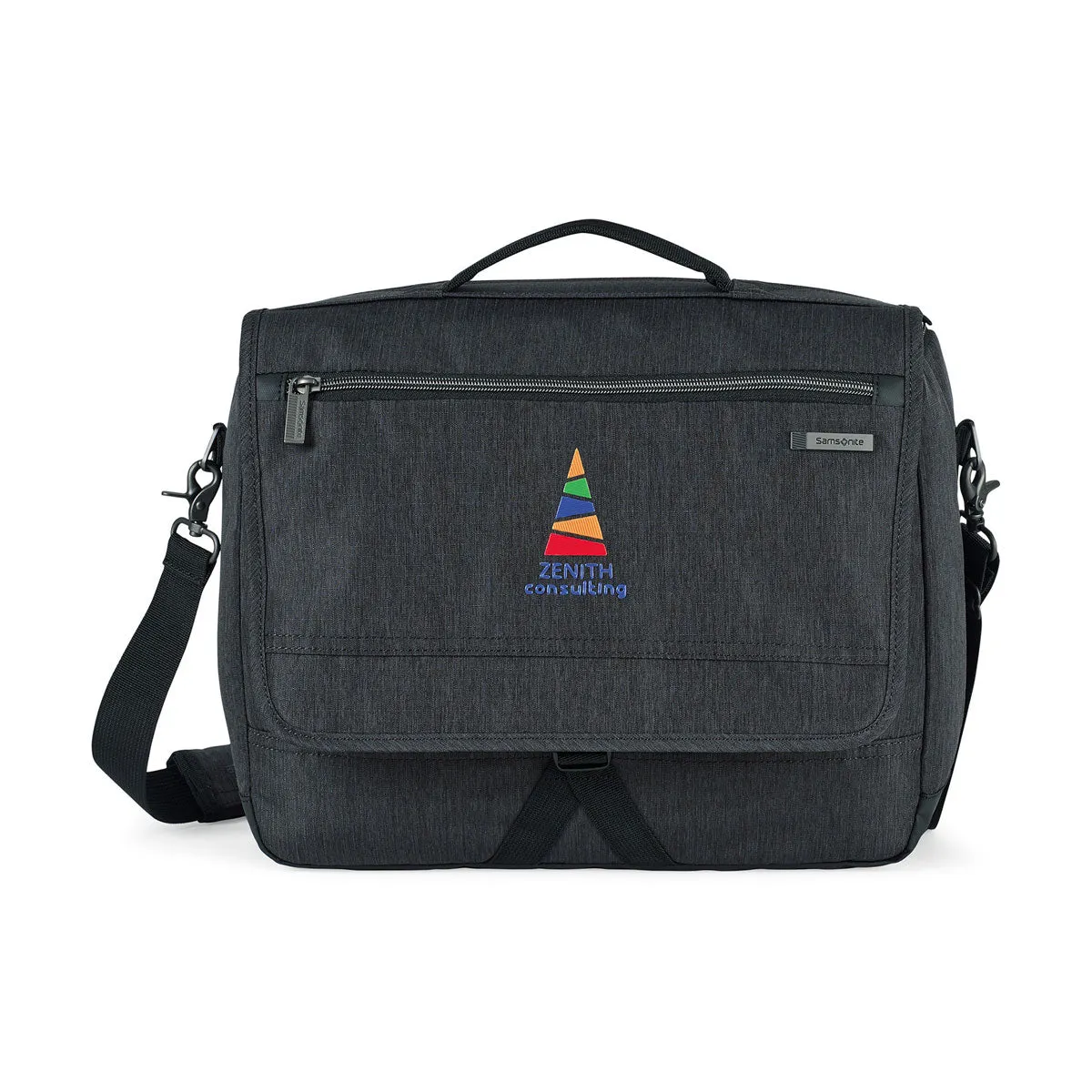 Samsonite Charcoal Heather Charcoal Modern Utility Computer Messenger Bag