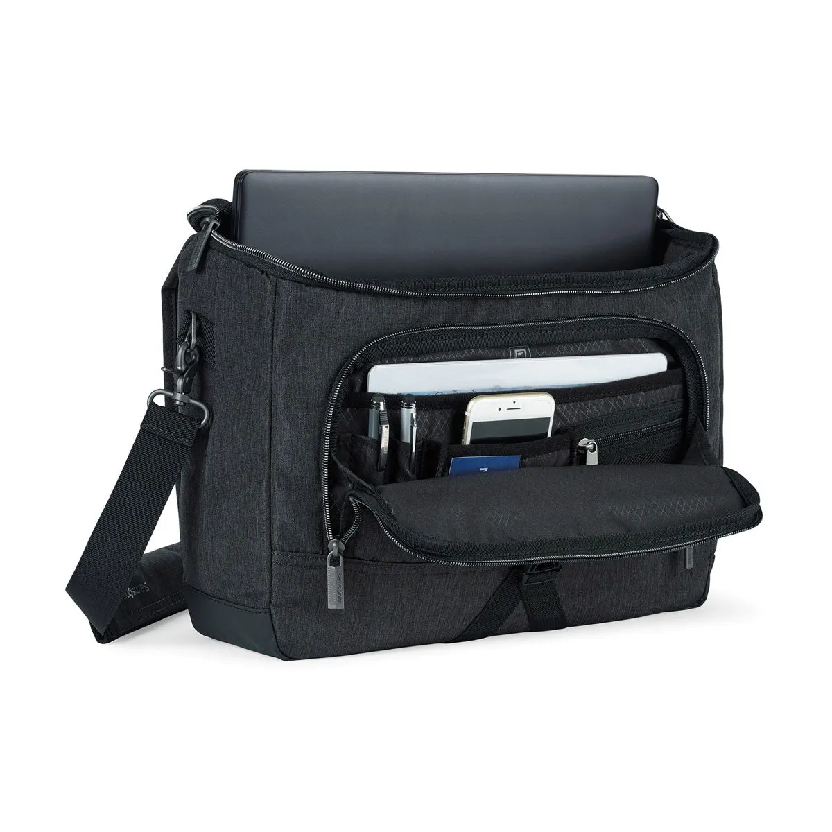 Samsonite Charcoal Heather Charcoal Modern Utility Computer Messenger Bag
