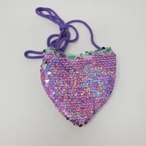 Sequin Heart Purse