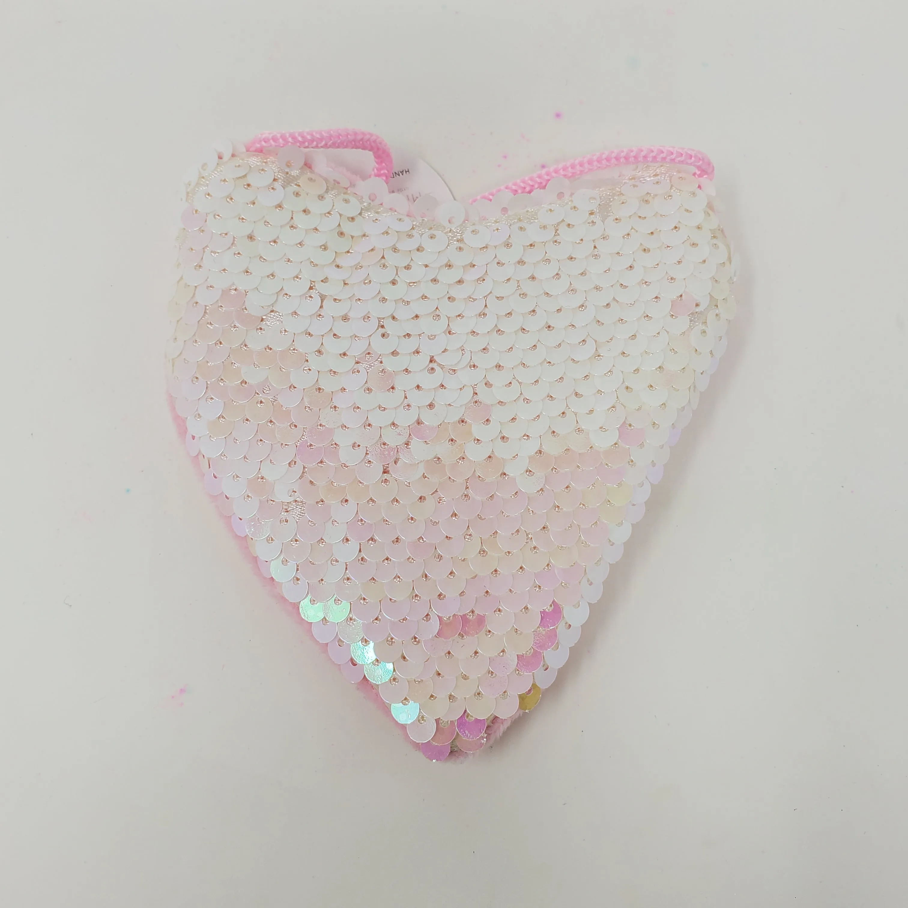 Sequin Heart Purse