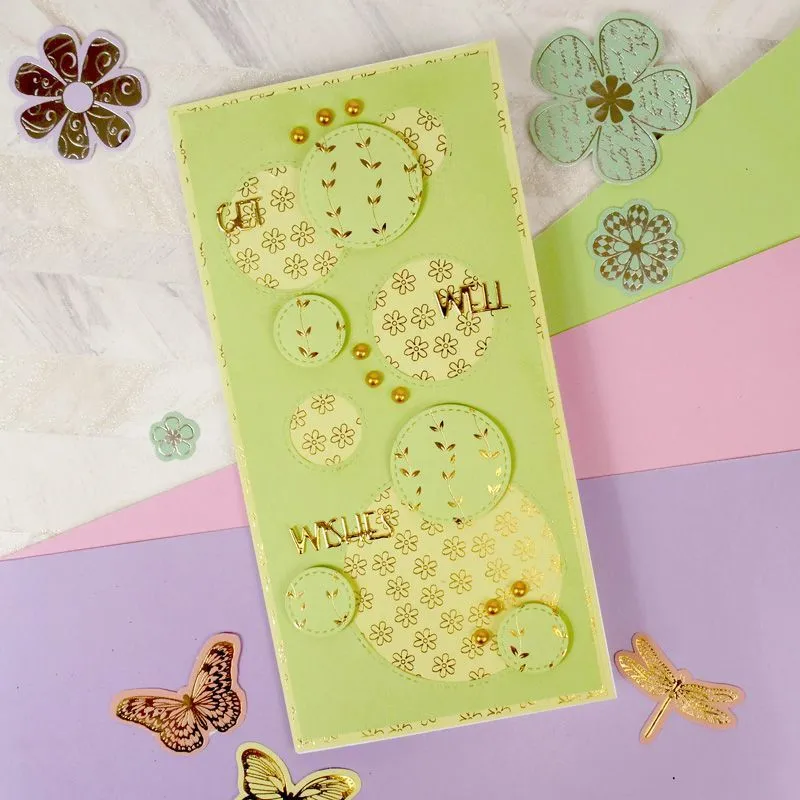 Stickables A5 Self-Adhesive Foiled Paper Pack - Springtime