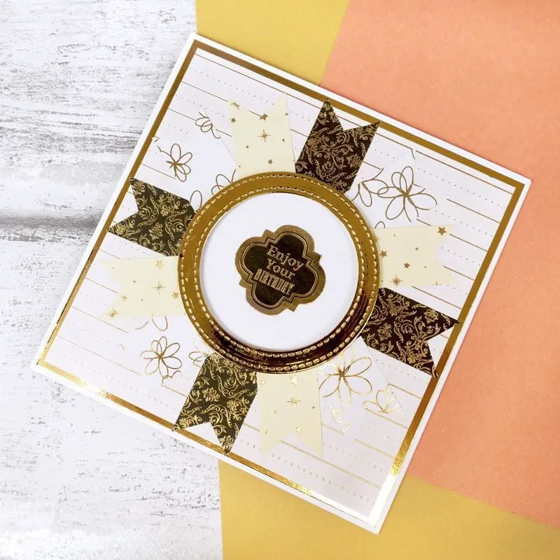 Stickables Self-Adhesive Foiled Sentiments Selection - Essential Colours