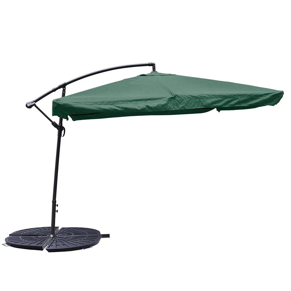 TheLAShop 2-Pack Offset Umbrella Bases Resin Concrete Stand