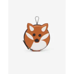 Unisex Fox Head Coin Purse With Hook - Fox