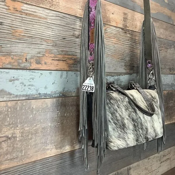 Western Mini Leather Fringe Strap 48" #22238