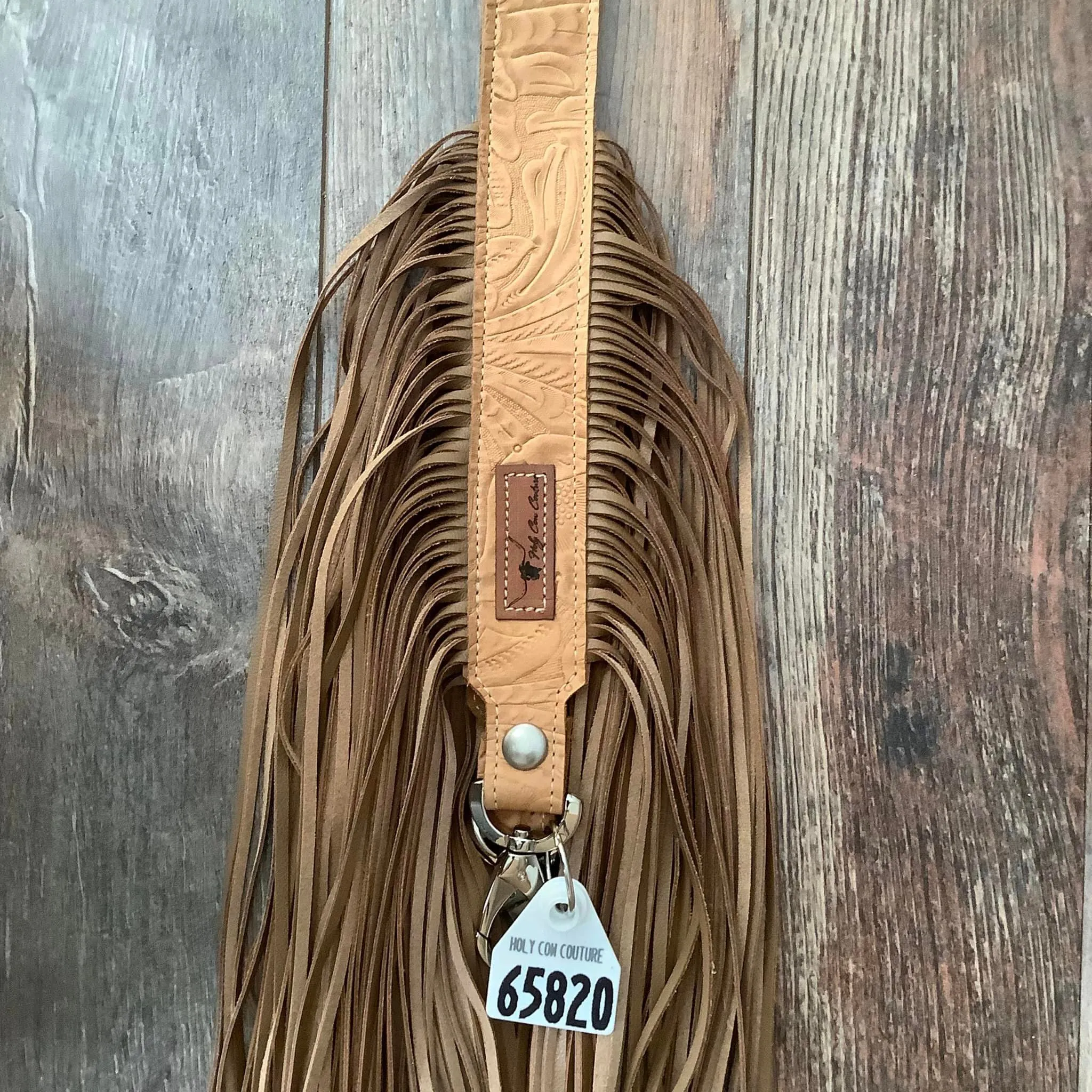 Western Mini Leather Fringe Strap 48" #65820
