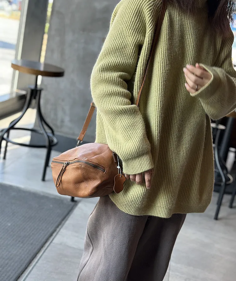 Womens Leather Shoulder Bag Small Crossbody Bags For Women