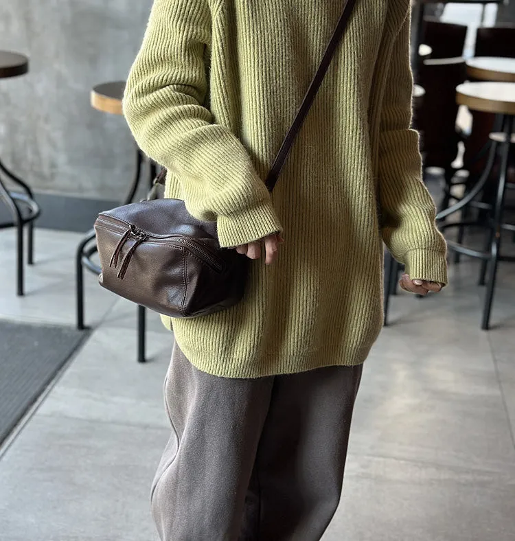 Womens Leather Shoulder Bag Small Crossbody Bags For Women